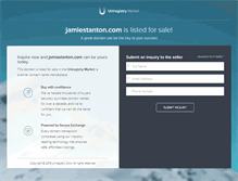 Tablet Screenshot of jamiestanton.com